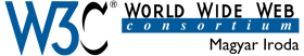 The World Wide Web Consortium Hungarian Office (W3C-Hu) logo